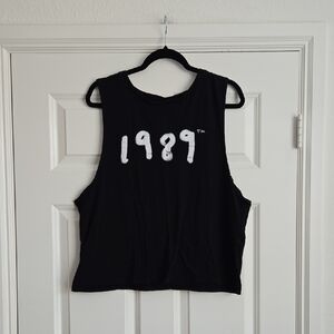 Taylor Swift Black and White 1989 Muscle Tee